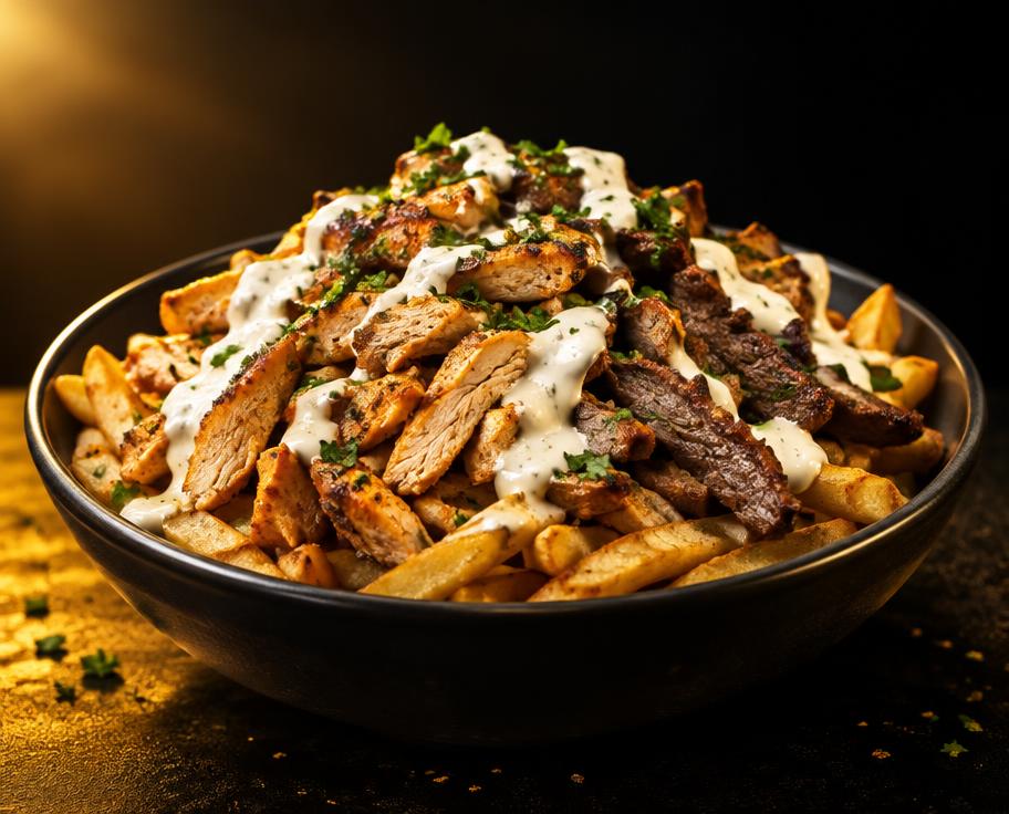 Illustration of Mix Shawarma Meat & Chips