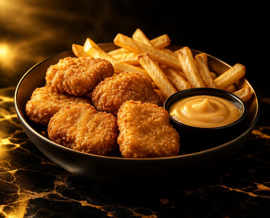 Illustration of 6 Pcs Chicken Nuggets & Chips