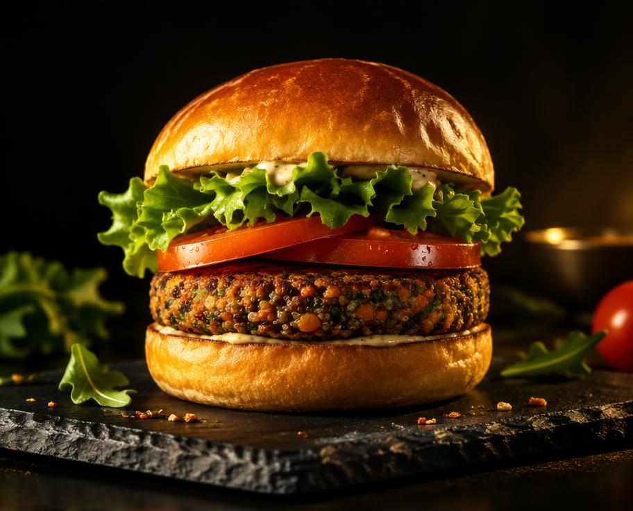 Illustration of Veggie Burger